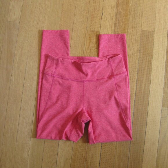 Outdoor Voices 7/8 Warmup Leggings Size S Pink Flamingo Yoga Athletic Gym Tights - Picture 2 of 5